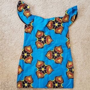 Off the shoulder African Print Dress